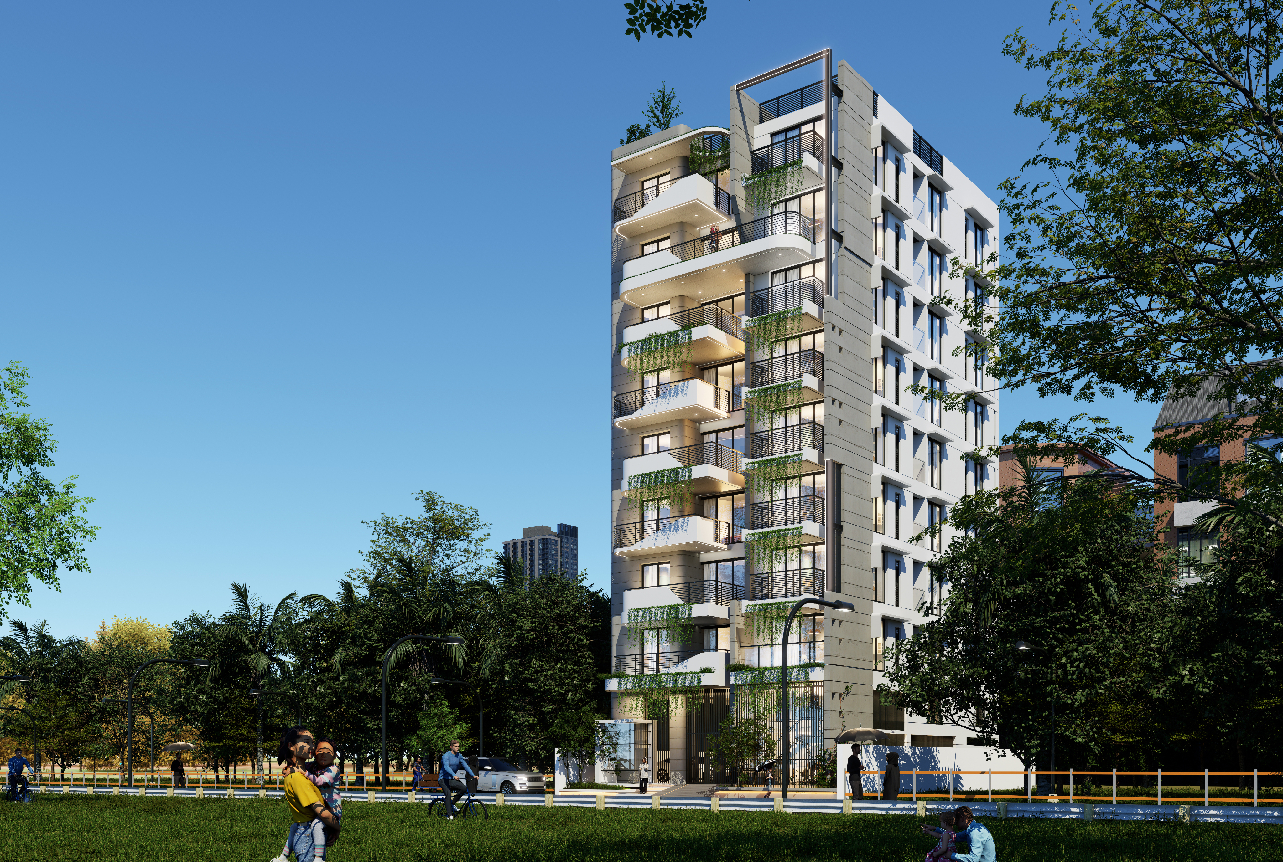 Building exterior painted by Active Way Technical Works